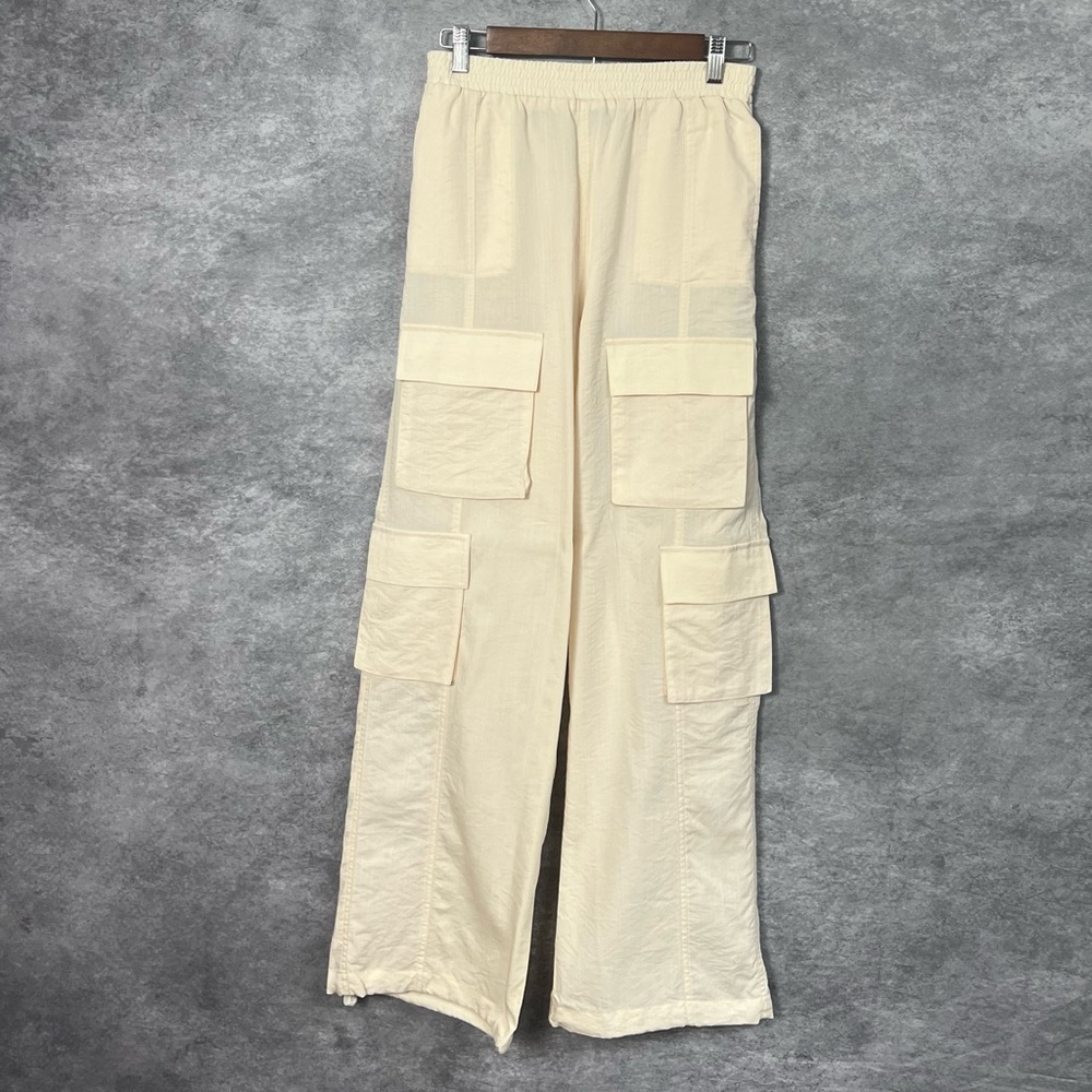White Birch Cream Wide-Leg Pants